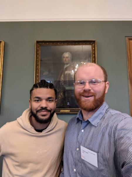 Dr Neil Fraser and me at the 2022 Royal Society AMOC meeting, London