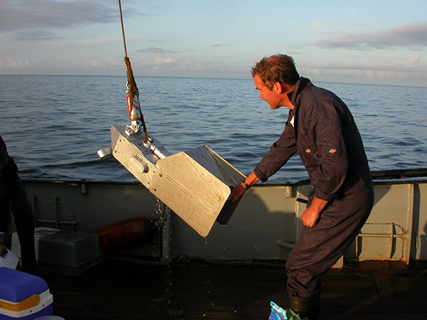 Deploying the Continuous Plankton Recorder, copyright MBA