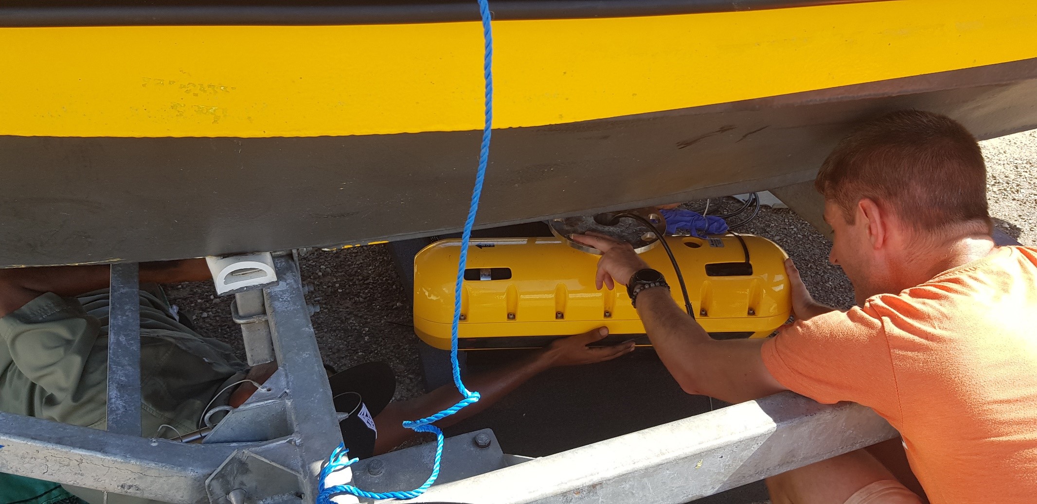 Fitting the Side Scan Sonar with Sub-bottom Profiler 