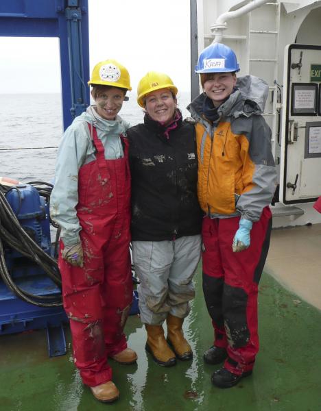 Young scientists enjoying life at sea.
