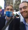 Image of GloSAT scientists Tom Webb and Ed Hawkins who bumped into each other at COP26
