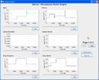 Simulate the model to test the 'silica burp' hypothesis